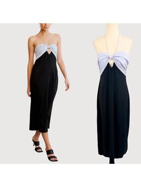 Third Form Lets Split Colorblock Slip Dress Size 6